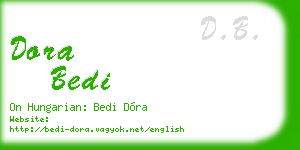 dora bedi business card