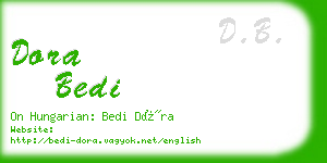 dora bedi business card